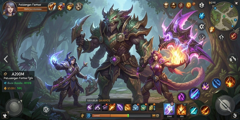 Tampilan menarik dari gameplay A200M yang epik.