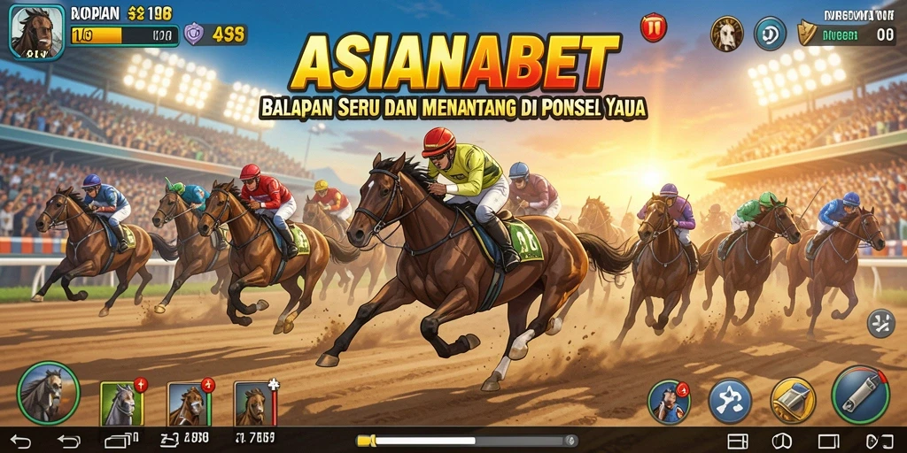 Gameplay balapan seru dan menegangkan di ASIANABET.