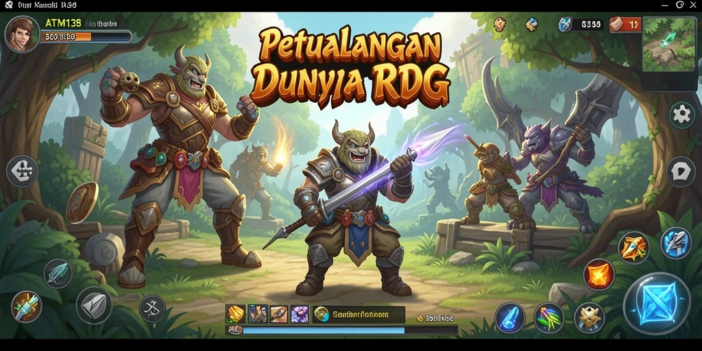 Tangkapan layar menunjukkan aksi dari permainan RPG ATM138.