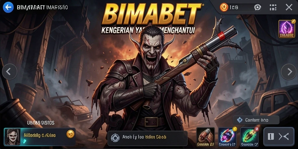Tangkapan layar menampilkan suasana mencekam dan gameplay menegangkan di BIMABET.