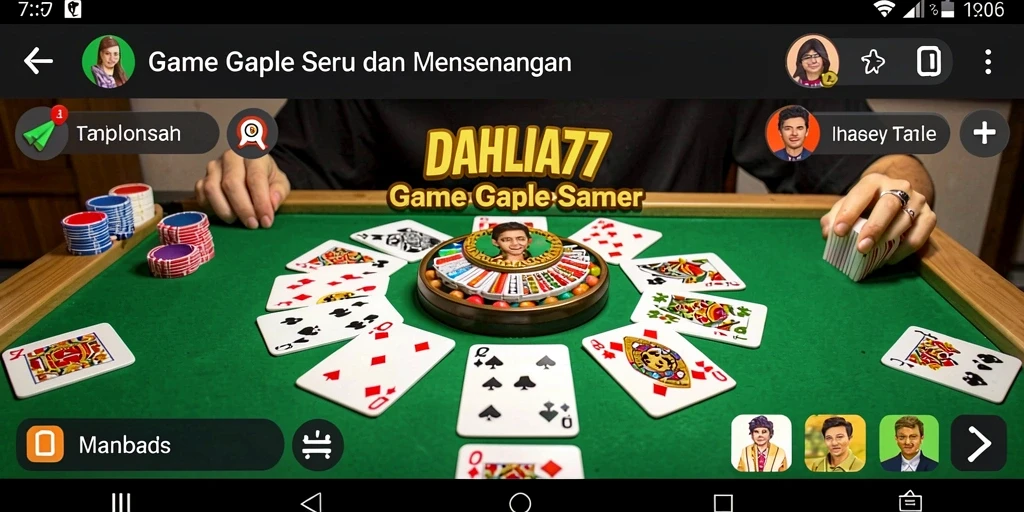 Screenshot gameplay DAHLIA77 yang menampilkan aksi seru Gaple.