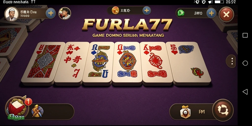 Tampilan gameplay seru dalam permainan Domino FURLA77.