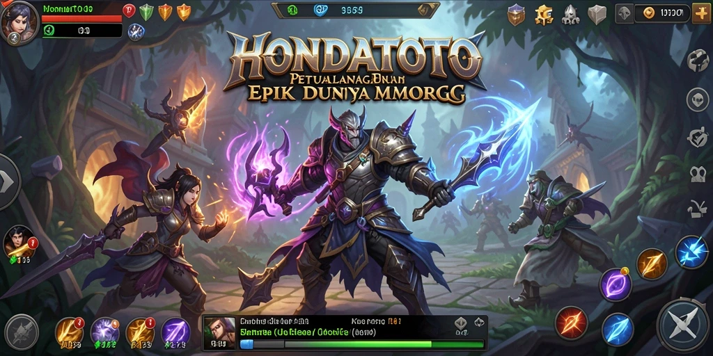 Screenshot HONDATOTO menampilkan gameplay epik di dunia MMORPG.