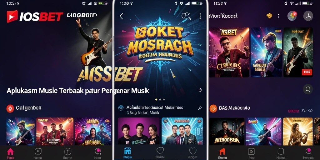 Tampilan gameplay <strong>IOSBET</strong> dengan pilihan musik beragam dan antarmuka menarik.