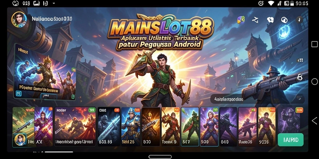 Screenshot utama MAINSLOT88 menunjukkan antarmuka yang sederhana dan fungsional.