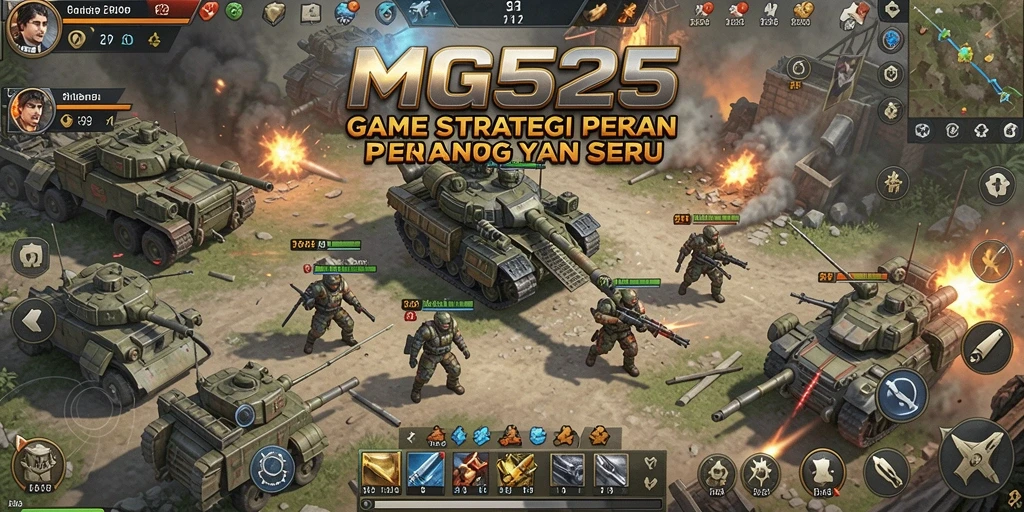 Tampilan gameplay MG525 yang memukau dari strategi perang.