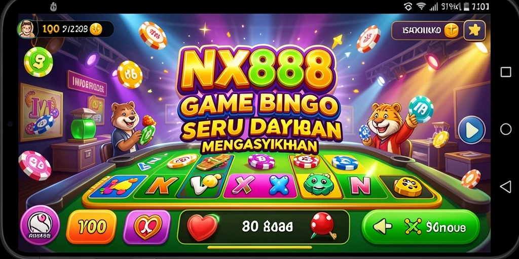 Tampilan gameplay seru dari NX888 dengan berbagai mode Bingo.
