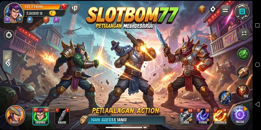 Tampilan gameplay SLOTBOM77 yang penuh aksi seru dan mendebarkan.