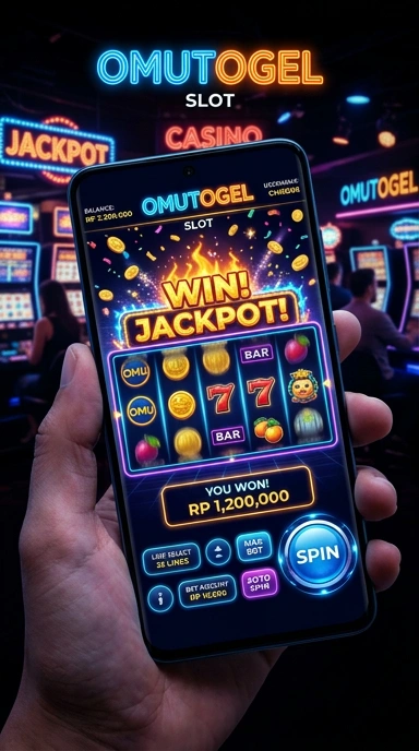 Screenshot antarmuka pengguna aplikasi omutogel yang sederhana.